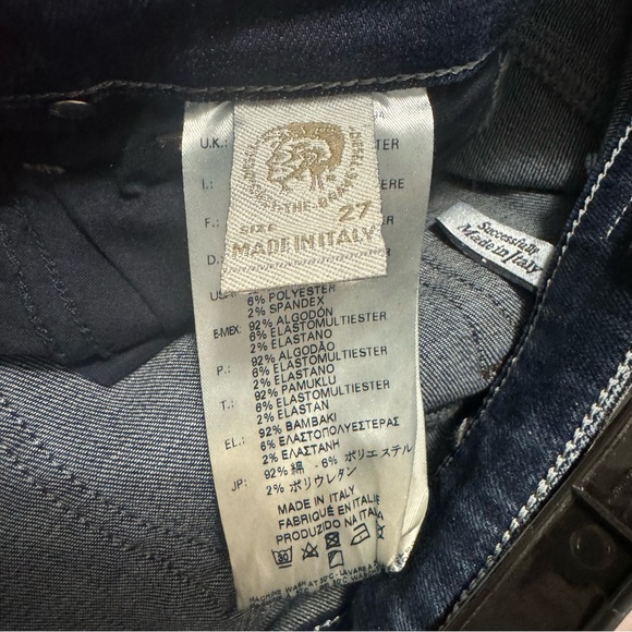 DIESEL Dark Wash Doris 0832K Super Skinny Jeans. Size Women’s W 27 L 32 - Picture 9 of 16